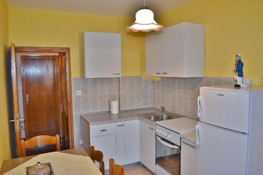 kitchen, dining room, sea view